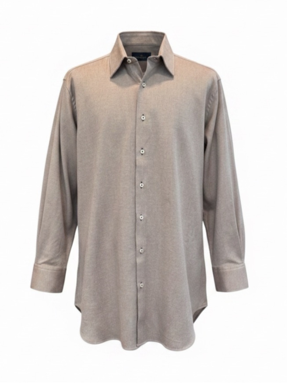 Tom James Men’s ‘Royal Classic’ Dress Shirt. Medium-Gray. Size 17”